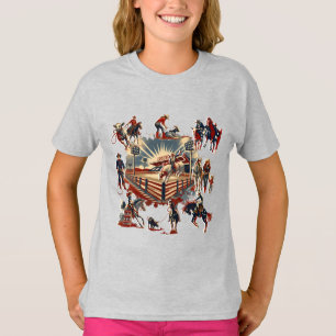 Camiseta Eventos de Rodeo Rodeo Arena de Cowboy Cowgirl Rod