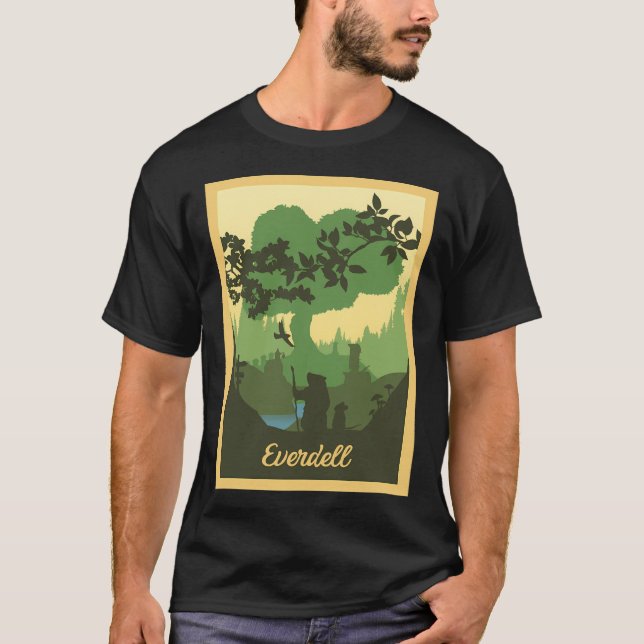 Camiseta Everdell - Juegos de mesa - Afiche de viaje Minima (Anverso)