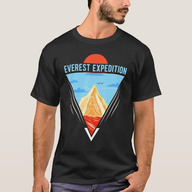 Camiseta Everest Expeditions Mountain Exploration Adventure (Anverso)