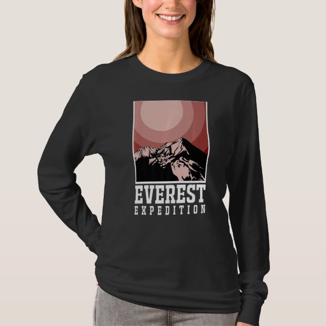 Camiseta Everest Expeditions Mountain Exploration Adventure (Anverso)