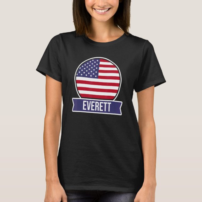 Camiseta Everett Estados Unidos nombre de lugar Estados Uni (Anverso)