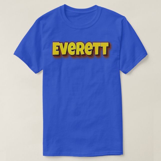Camiseta Everett Mi Nombre Es Everett 3 (Diseño del anverso)