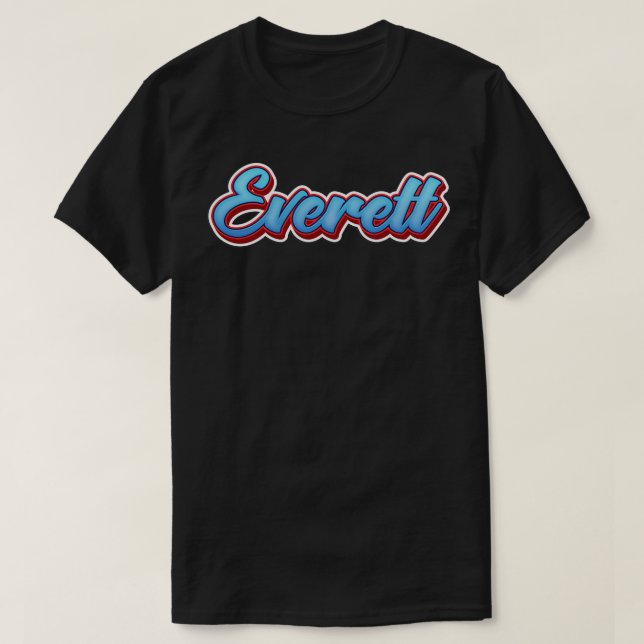 Camiseta Everett Mi Nombre Es Everett 4 (Diseño del anverso)