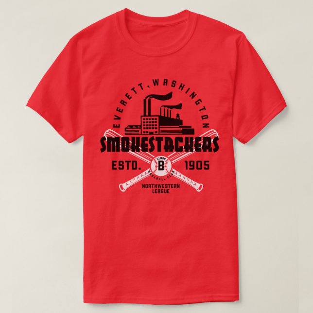 Camiseta Everett Smokestackers (Diseño del anverso)