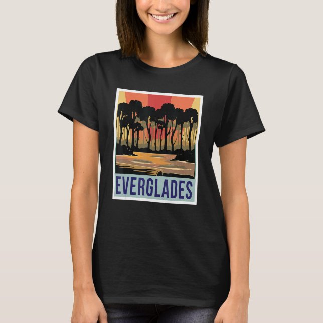 Camiseta Everglades Wetlands National Park Florida Souvenir (Anverso)