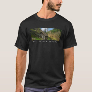 Camiseta Evergreen Nature Mountain House Manténgase tranqui