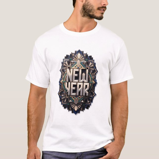 Camiseta Evergreen New Year T-Shirt, Premium Art (Anverso)