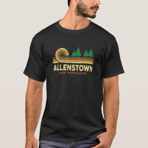 Camiseta Evergreen Sunset Allenstown Forest New Hampshire W