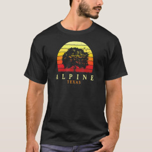 Camiseta Evergreen Sunset Alpine Oak Tree Texas Bur Oak For