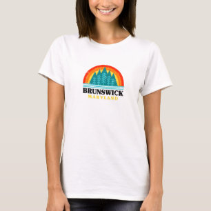 Camiseta Evergreen Sunset Brunswick Forest Maryland Woods