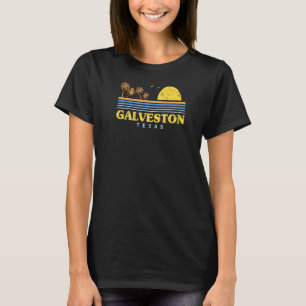 Camiseta Evergreen Sunset Galveston Beach Texas Beach