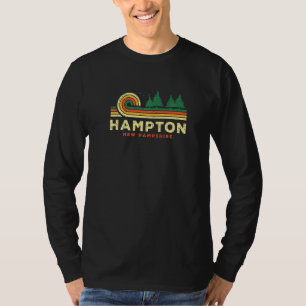 Camiseta Evergreen Sunset Hampton Forest New Hampshire Wood