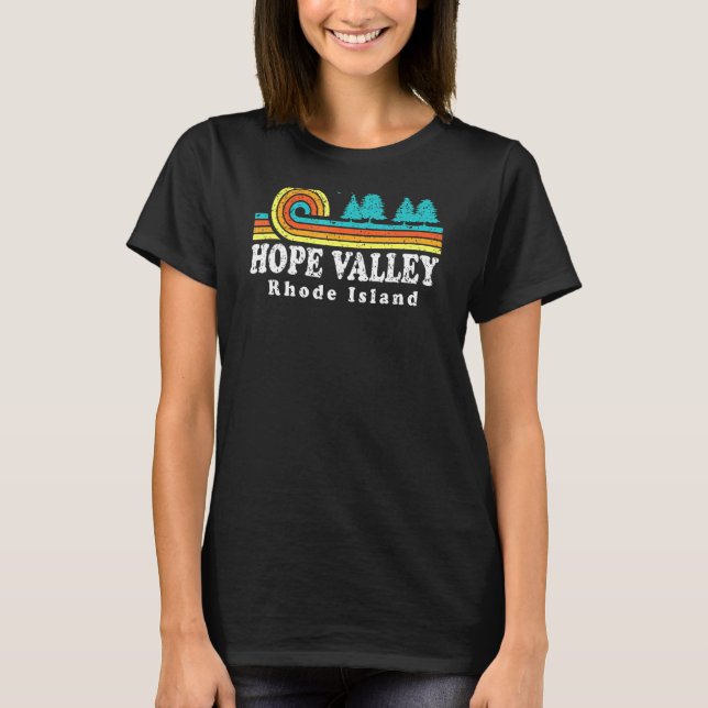 Camiseta Evergreen Sunset Hope Valley Forest Rhode Island (Anverso)