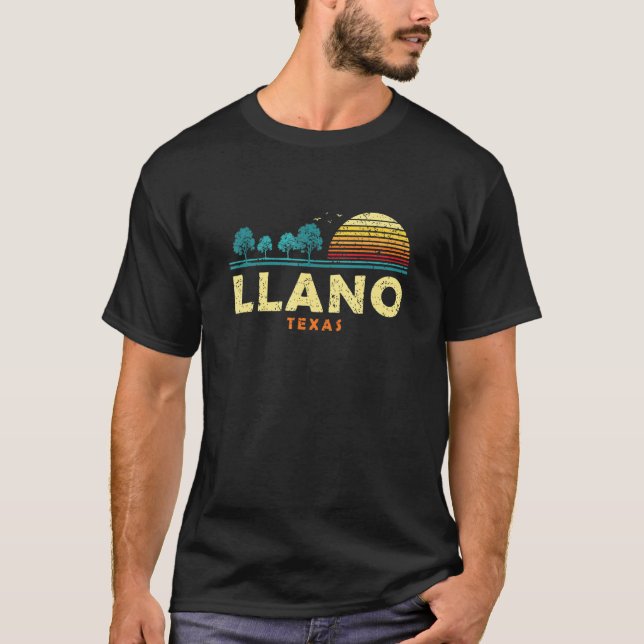 Camiseta Evergreen Sunset Llano Forest Texas Woods Naturale (Anverso)