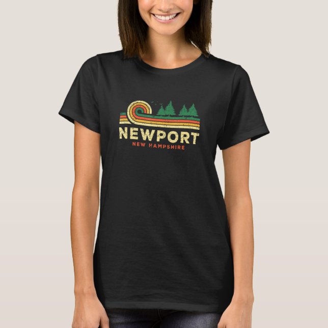 Camiseta Evergreen Sunset Newport Forest New Hampshire Wood (Anverso)