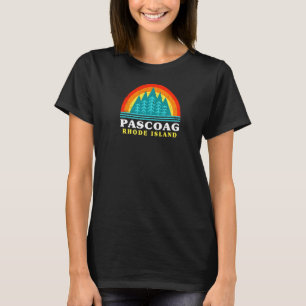 Camiseta Evergreen Sunset Pascoag Forest Rhode Island Woods