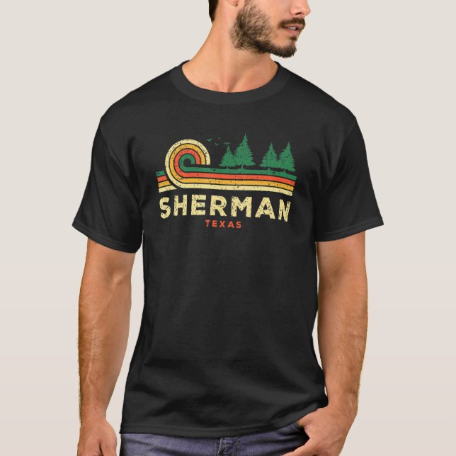 Camiseta Evergreen Sunset Sherman Forest Texas Woods (Anverso)