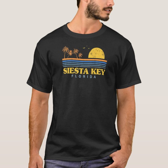 Camiseta Evergreen Sunset Siesta Key Beach (Anverso)