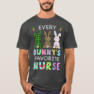 Camiseta Every Bunny's Favorite Nurse Happy Easter Day Nurs