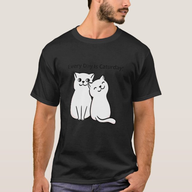 Camiseta Every Day Is Caturday Cat Lover (Anverso)