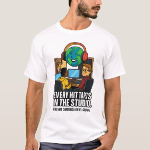 Camiseta Every Hit Starts in the Studio – Music Producer T-