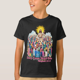 Camiseta Every Knee Shall Bow Christian Easter Day 