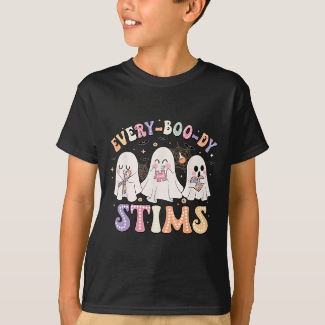 Camiseta Everyboody Stims Halloween Special Education Spook (Anverso)