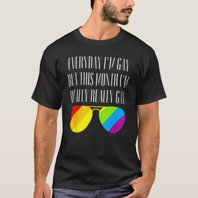 Camiseta Everyday I m Gay LGBTQ Community Ally Gay Pride Su (Anverso)
