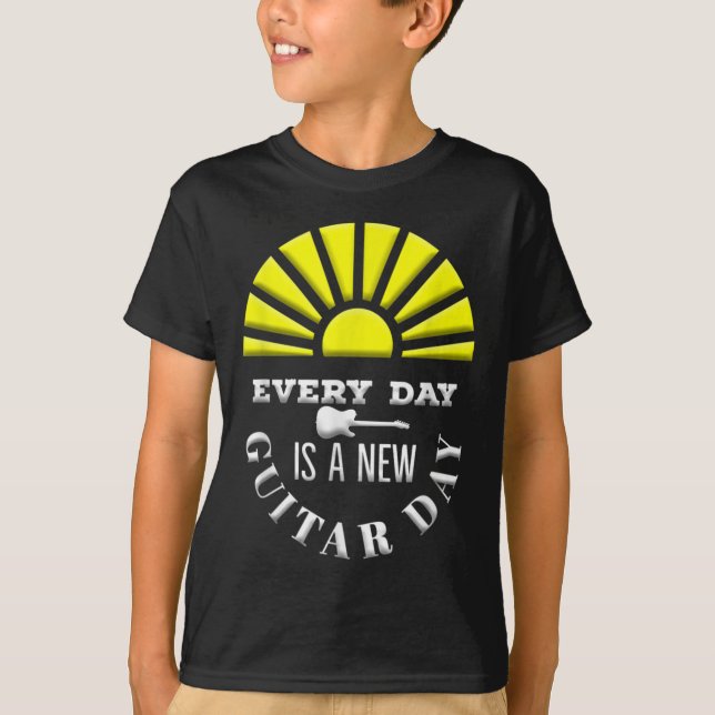Camiseta Everyday Is A New Guitar Day Funny Quote Guitarist (Anverso)