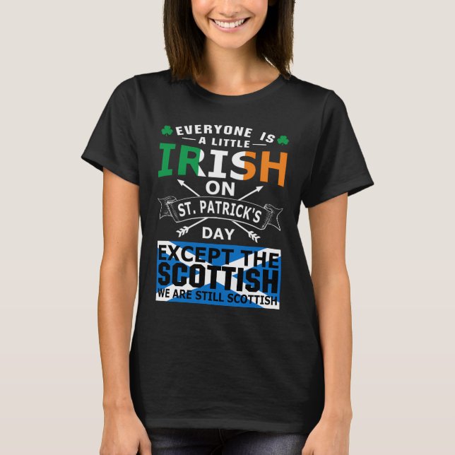Camiseta Everyone Irish Scottish St Patrick Day (Anverso)