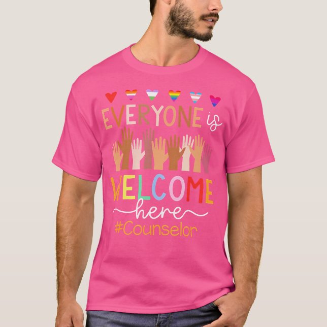 Camiseta Everyone Is Welcome Here Counselor (Anverso)