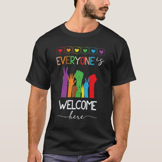 Camiseta Everyone is welcome here Unity Day Anti Bullying A (Anverso)
