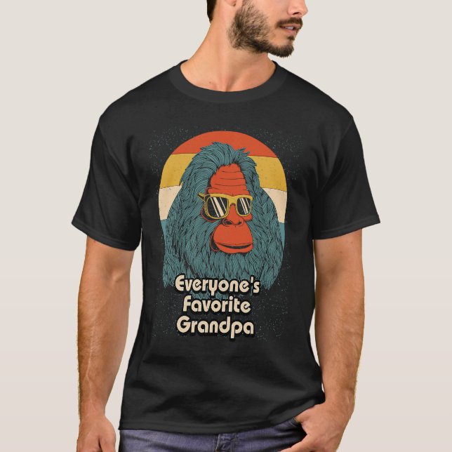 Camiseta Everyones Favorite Grandpa Fathers Day Grandkids P (Anverso)