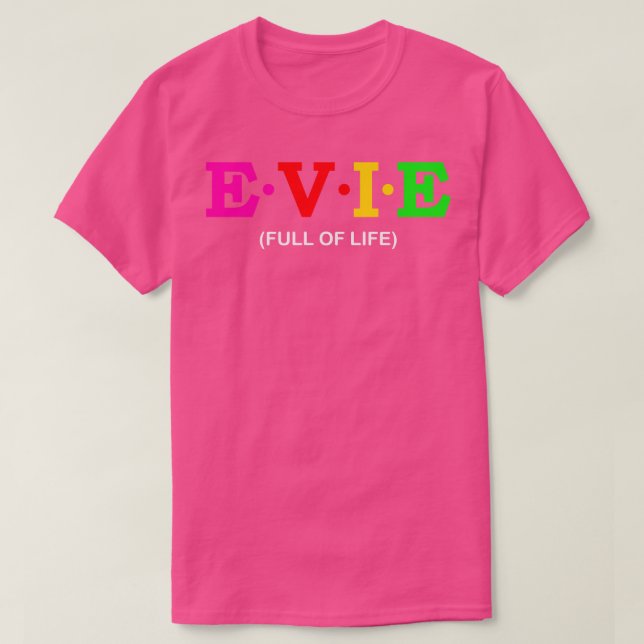 Camiseta Evie, lleno de vida (Diseño del anverso)