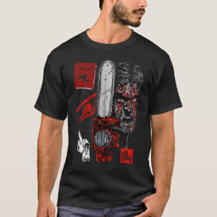 Camiseta Evil Dead "Groovy" Ash Williams - Motosierra, Necr