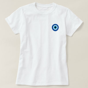 Camiseta Evil Eye Nazar Blue Mati para mujeres