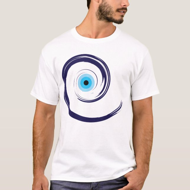 Camiseta Evil EyeEvil Eye Artistic Blue Greek (Anverso)