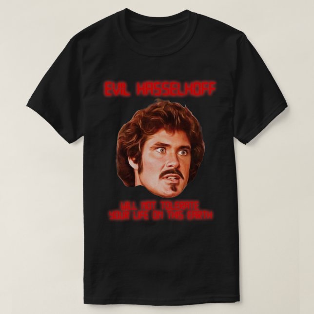 Camiseta EVIL HASSELHOFF Garthe Knight (Diseño del anverso)