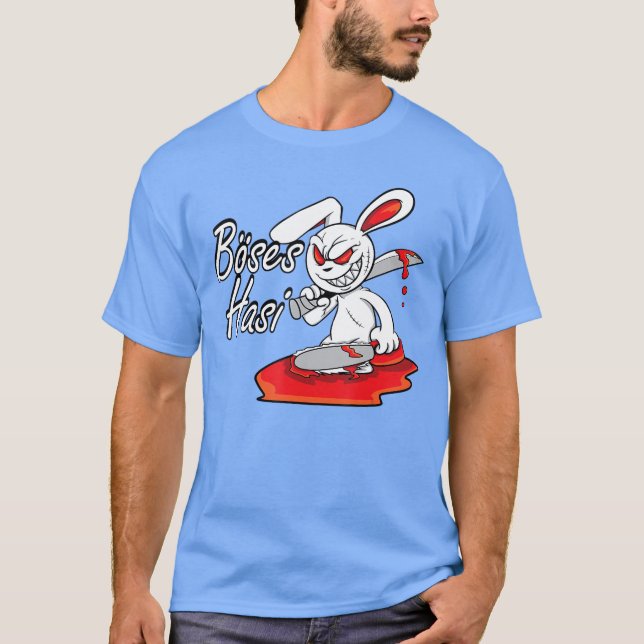 Camiseta Evil Horror Hasi Funny Rabbit Saying Easter Gift g (Anverso)