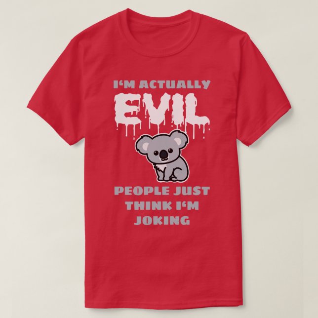 Camiseta Evil Koala (Diseño del anverso)