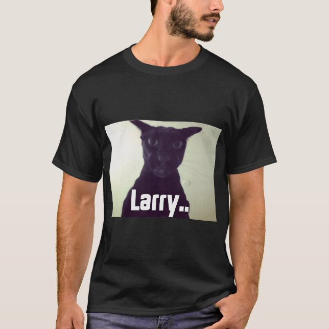 Camiseta Evil Larry Cursed Cat Meme (Anverso)