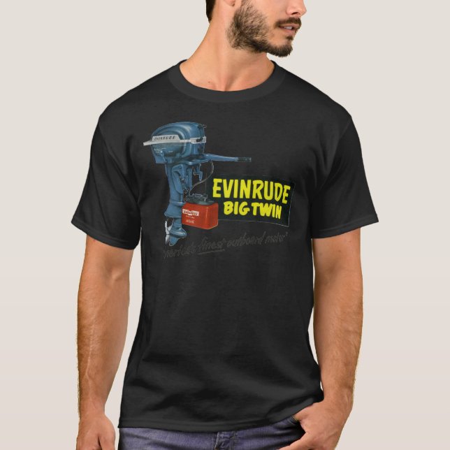Camiseta Evinrude de los años 50. Americas Finest Outboard  (Anverso)
