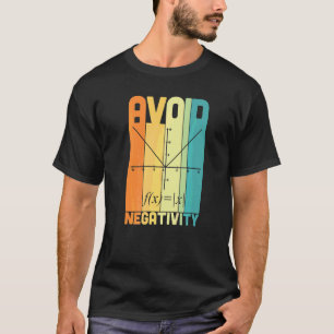 Camiseta Evita la negatividad Profesor de matemáticas   Ecu