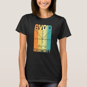 Camiseta Evita la negatividad Profesor de matemáticas Ecu