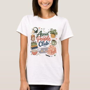 Camiseta Evita Vibraciones de Club de Introvertidos Acogedo