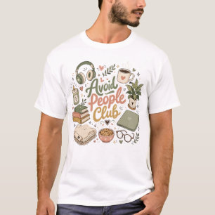 Camiseta Evita Vibraciones de Club de Introvertidos Acogedo