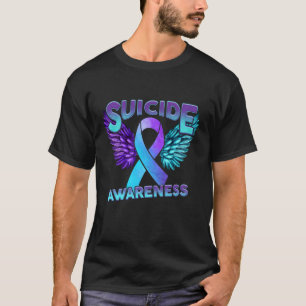 Camiseta Evitar Alas De Concienciación Suicida Y Suicidio D