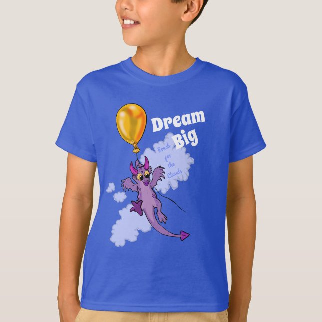 Camiseta Evitar el sueño de un dragón de globo grande (Anverso)