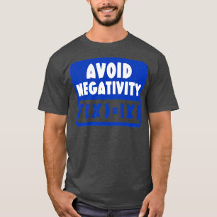 Camiseta Evitar negatividad matemática divertida 18