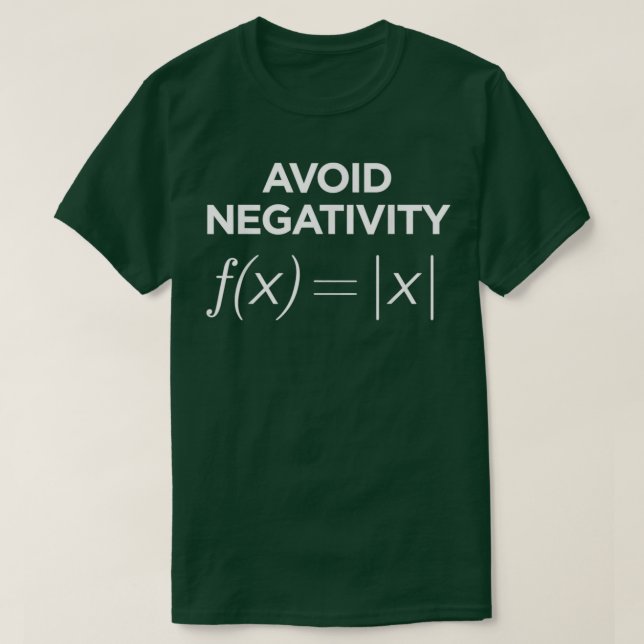 Camiseta Evitar negatividad matemática ecuación divertida p (Diseño del anverso)